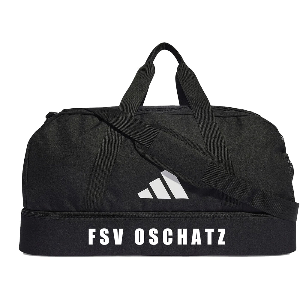 Sporttasche mit Bodenfach Schwarz